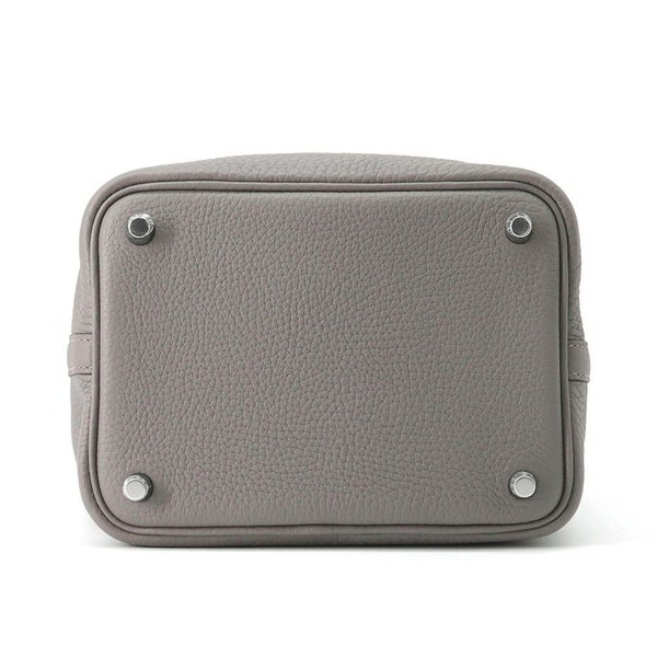 エルメス ハンドバッグ ピコタンロックPM グリメイヤー/シルバー金具 トリヨンクレマンス K刻印