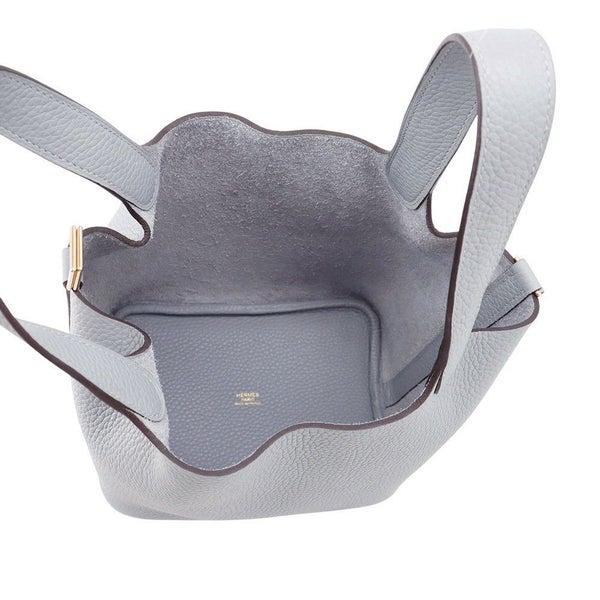 エルメス ハンドバッグ ピコタンロックPM グリパンタン/シャンパンゴールド金具 トリヨンクレマンス K刻印