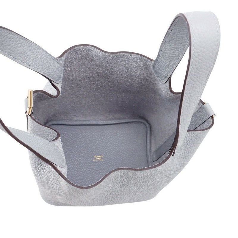 エルメス ハンドバッグ ピコタンロックPM グリパンタン/シャンパンゴールド金具 トリヨンクレマンス K刻印