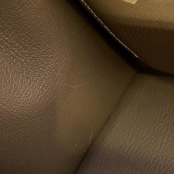 エルメス ハンドバッグ ケリー28 外縫い エトゥープ/ゴールド金具 エプソン B刻印 2wayショルダー