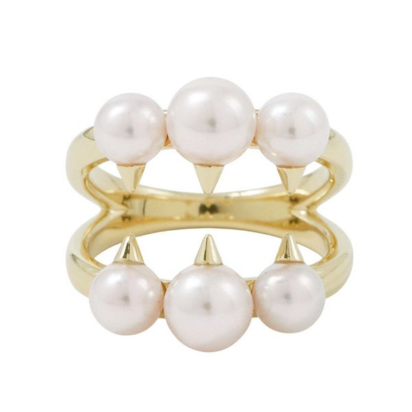 タサキ リング デインジャー シグネチャー あこや真珠 パール K18YGイエローゴールド サイズ約12号 R-4497-18KYG TASAKI 指輪