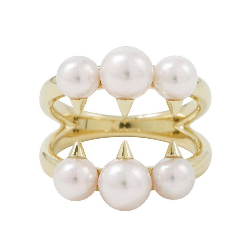 タサキ リング デインジャー シグネチャー あこや真珠 パール K18YGイエローゴールド サイズ約12号 R-4497-18KYG TASAKI 指輪