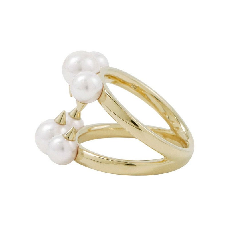 タサキ リング デインジャー シグネチャー あこや真珠 パール K18YGイエローゴールド サイズ約12号 R-4497-18KYG TASAKI 指輪