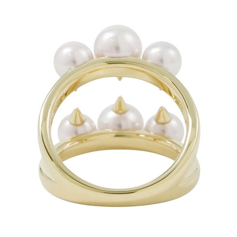 タサキ リング デインジャー シグネチャー あこや真珠 パール K18YGイエローゴールド サイズ約12号 R-4497-18KYG TASAKI 指輪