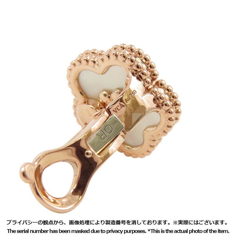 ヴァンクリーフ&アーペル ピアス ラッキー スプリング イヤリング プラムブロッサム マザーオブパール K18PG VCARP7RU00
