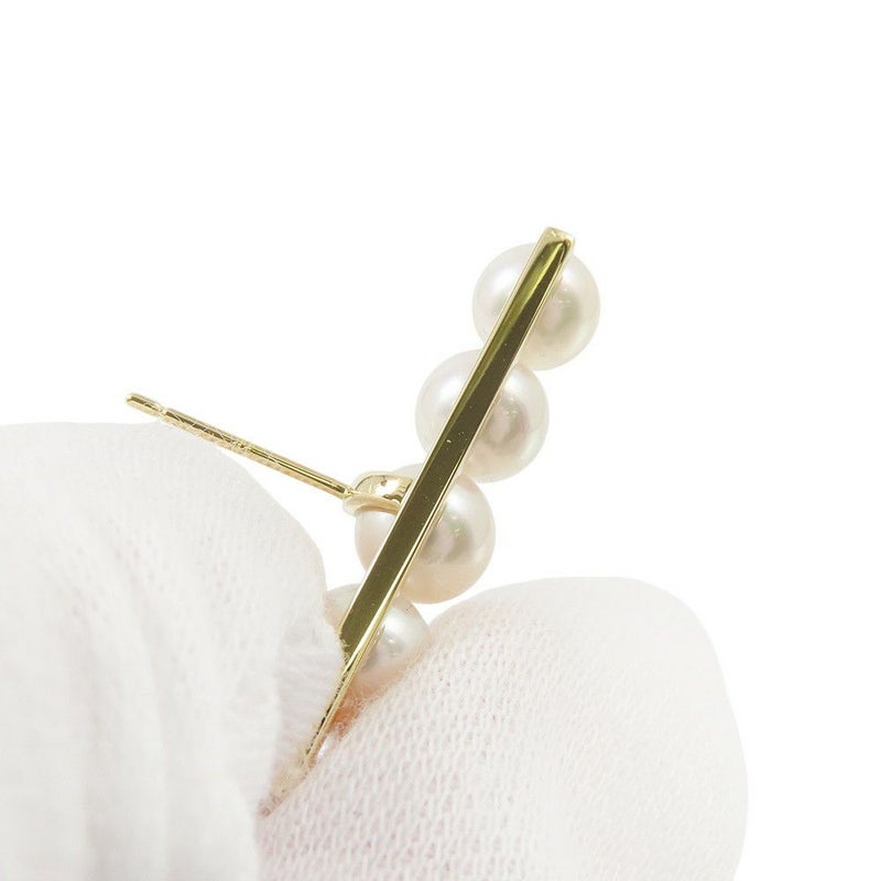 タサキ ピアス バランス プラス イヤリング あこや真珠 パール K18YGイエローゴールド E-3842-18KYG TASAKI