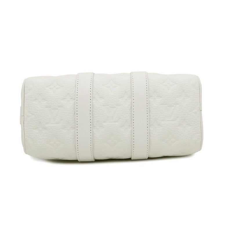 ルイヴィトン ハンドバッグ モノグラム・トリヨン キーポル・バンドリエール25 M24434 LOUIS VUITTON 白 ホワイト