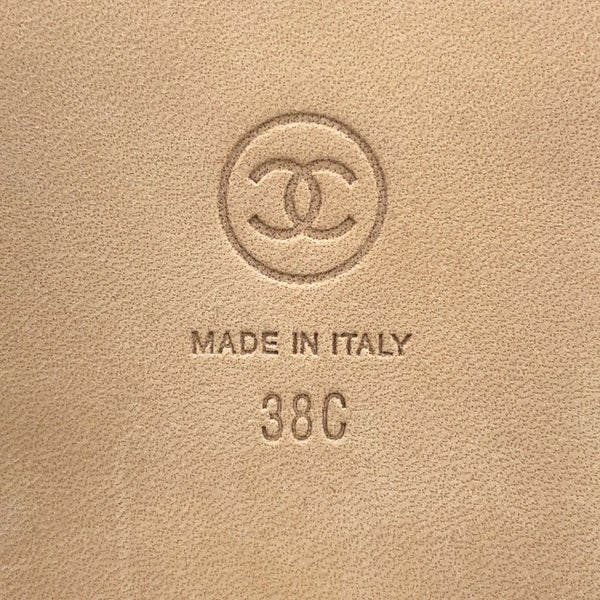 シャネル サンダル ココマーク チェーンストラップ レディースサイズ38C G35779 CHANEL 靴 白