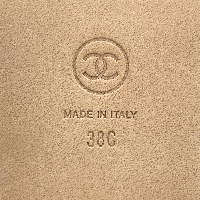 シャネル サンダル ココマーク チェーンストラップ レディースサイズ38C G35779 CHANEL 靴 白