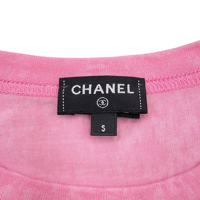 シャネル 半袖Tシャツ ツイードロゴ ココマーク レディースサイズS P74670 CHANEL アパレル