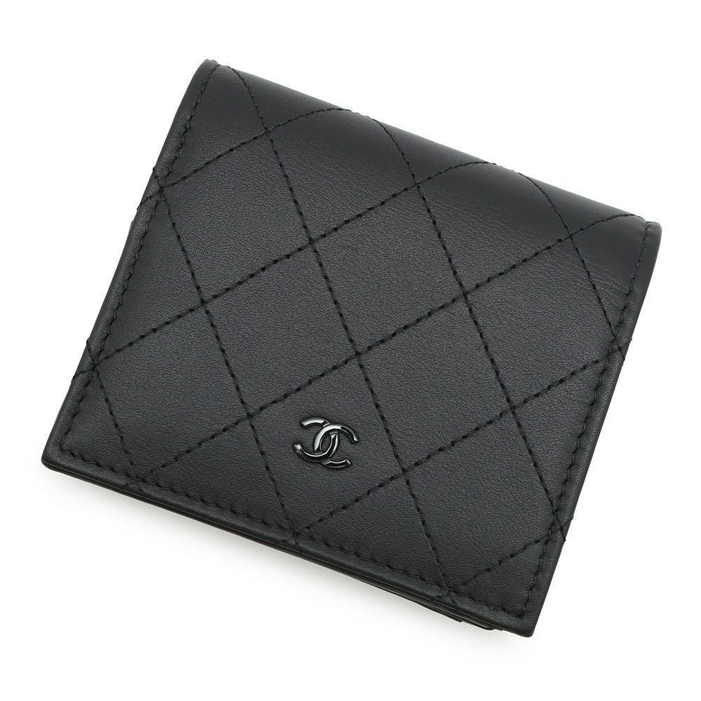 ■売り切り■CHANEL 二つ折り ウォレット■シャネル■ シャネル 二つ折り財布 ココマーク マトラッセ スモールウォレット