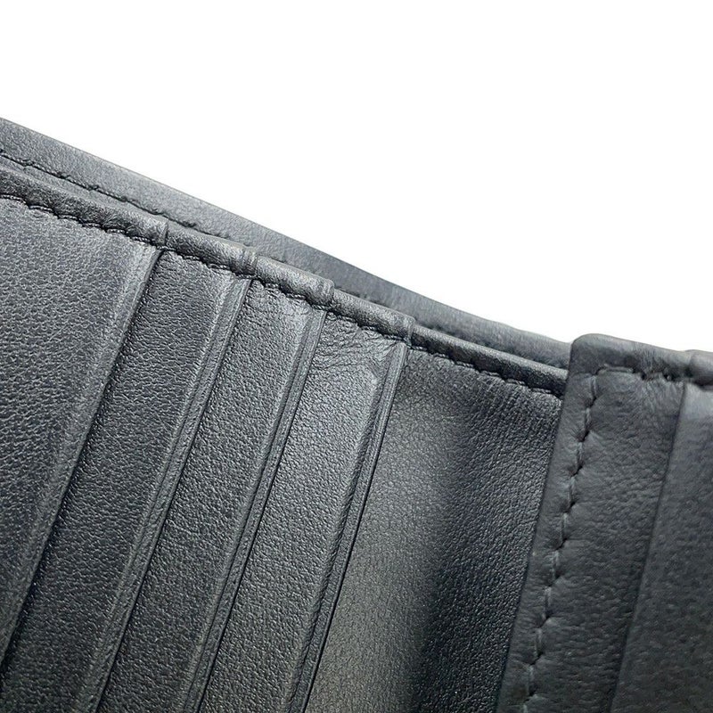 シャネル 二つ折り財布 ココマーク マトラッセ スモールウォレット AP4381 CHANEL 黒