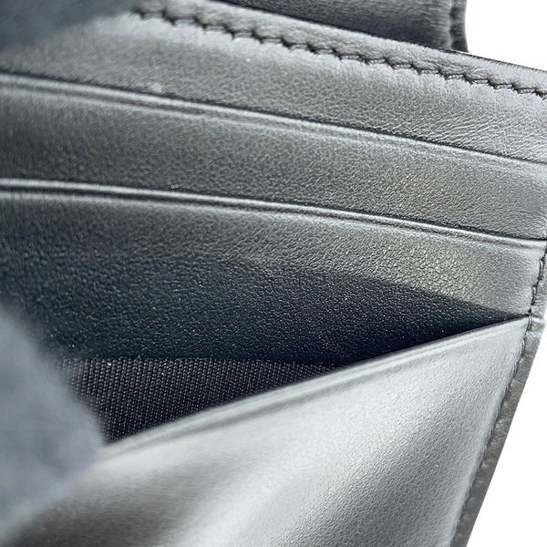 シャネル 二つ折り財布 ココマーク マトラッセ スモールウォレット AP4381 CHANEL 黒