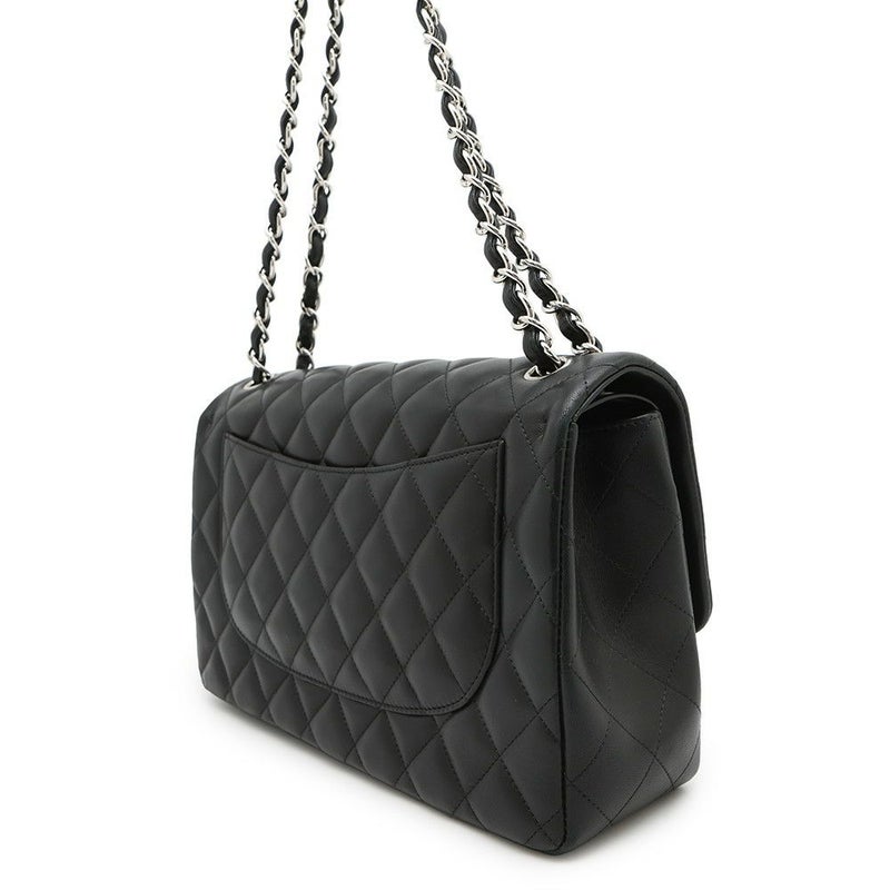 シャネル チェーンショルダーバッグ マトラッセ30 ココマーク Wフラップ ラムスキン A58600 CHANEL 黒