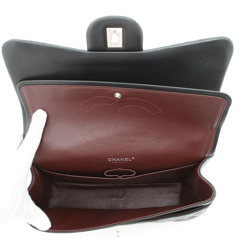 シャネル チェーンショルダーバッグ マトラッセ30 ココマーク Wフラップ ラムスキン A58600 CHANEL 黒