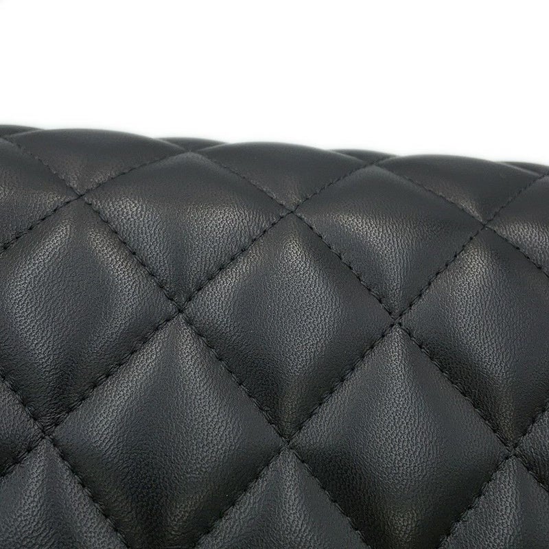 シャネル チェーンショルダーバッグ マトラッセ30 ココマーク Wフラップ ラムスキン A58600 CHANEL 黒