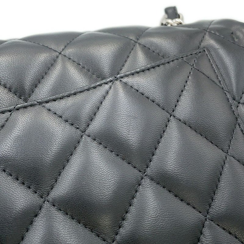 シャネル チェーンショルダーバッグ マトラッセ30 ココマーク Wフラップ ラムスキン A58600 CHANEL 黒
