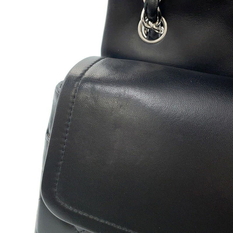 シャネル チェーンショルダーバッグ マトラッセ30 ココマーク Wフラップ ラムスキン A58600 CHANEL 黒