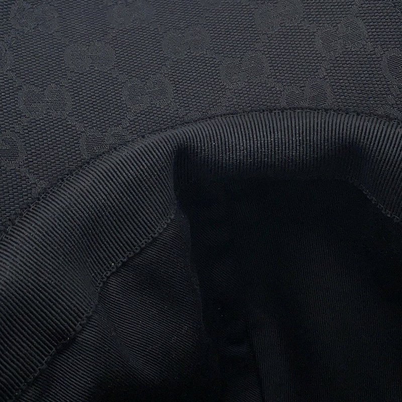 グッチ キャップ オリジナルGGキャンバス ベースボール ブラック サイズL 200035 GUCCI 帽子 黒