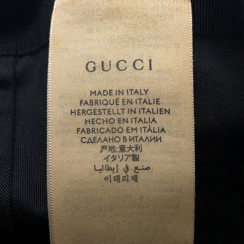 グッチ キャップ オリジナルGGキャンバス ベースボール ブラック サイズL 200035 GUCCI 帽子 黒