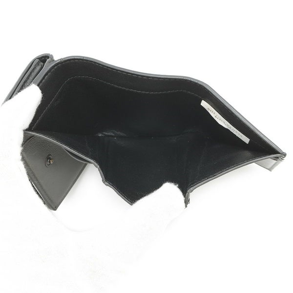 ボッテガヴェネタ 三つ折り財布 イントレチャート コンパクトウォレット レザー BOTTEGA VENETA 財布 黒