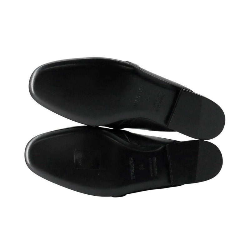 エルメス ミュール オズ OZ レザー レディースサイズ34 HERMES 靴 黒