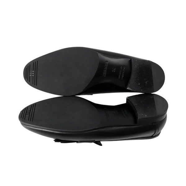 エルメス モカシン ロワイヤル レザー レディースサイズ34 HERMES 靴 黒