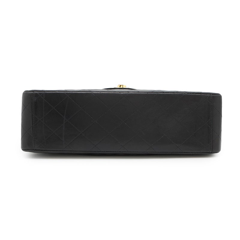 シャネル チェーンショルダーバッグ デカマトラッセ34 ココマーク ラムスキン A01094 CHANEL デカマト 黒