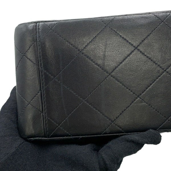 シャネル チェーンショルダーバッグ デカマトラッセ34 ココマーク ラムスキン A01094 CHANEL デカマト 黒