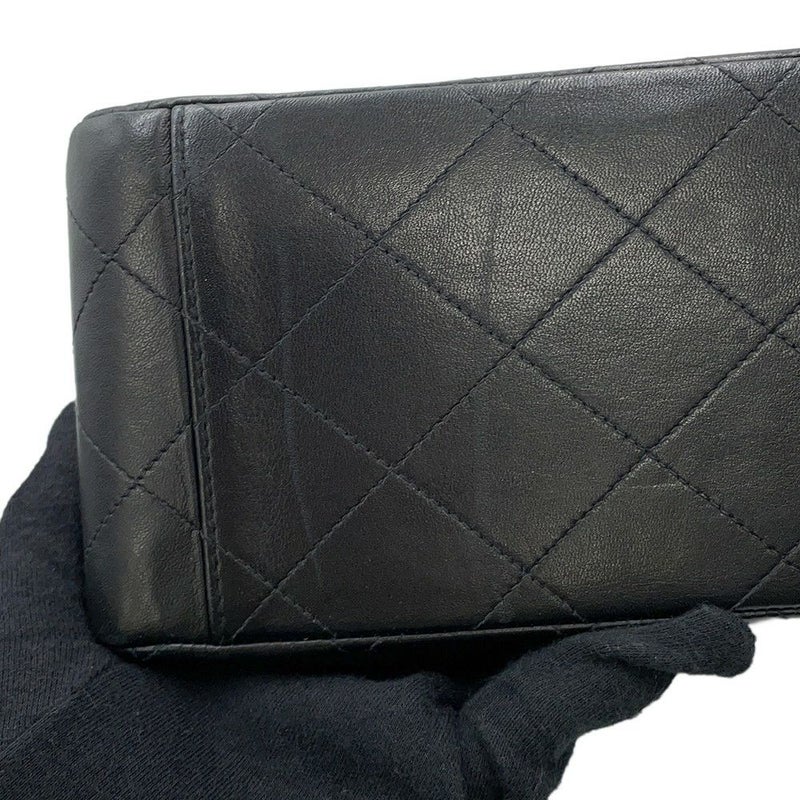 シャネル チェーンショルダーバッグ デカマトラッセ34 ココマーク ラムスキン A01094 CHANEL デカマト 黒
