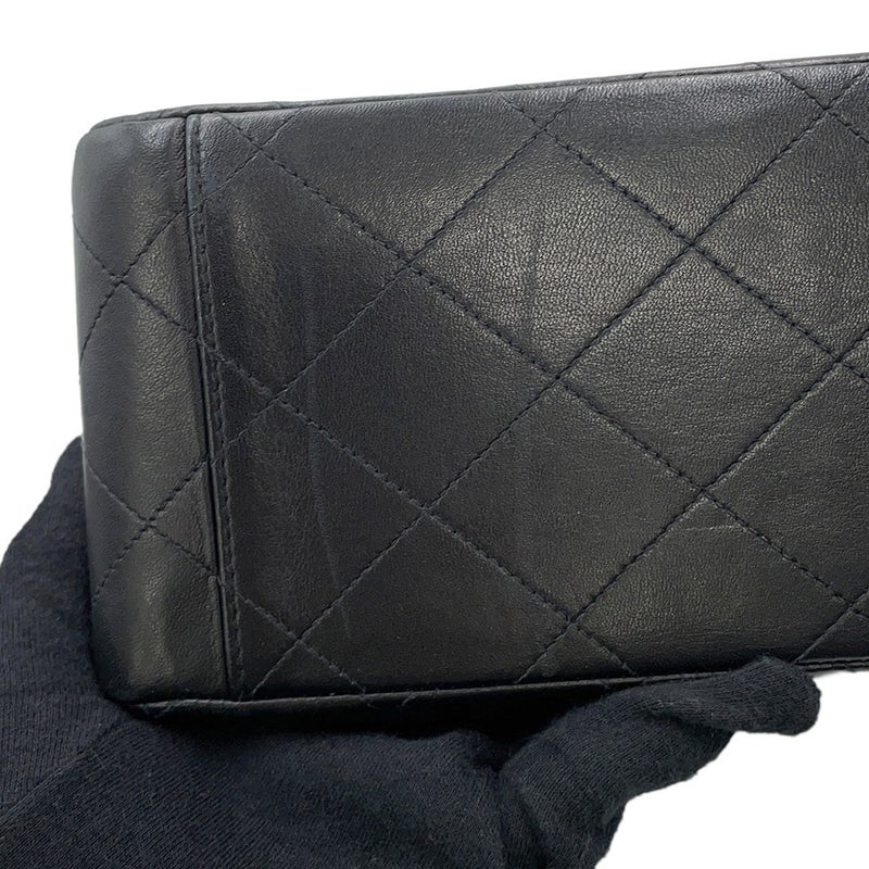 シャネル チェーンショルダーバッグ デカマトラッセ34 ココマーク ラムスキン A01094 CHANEL デカマト 黒