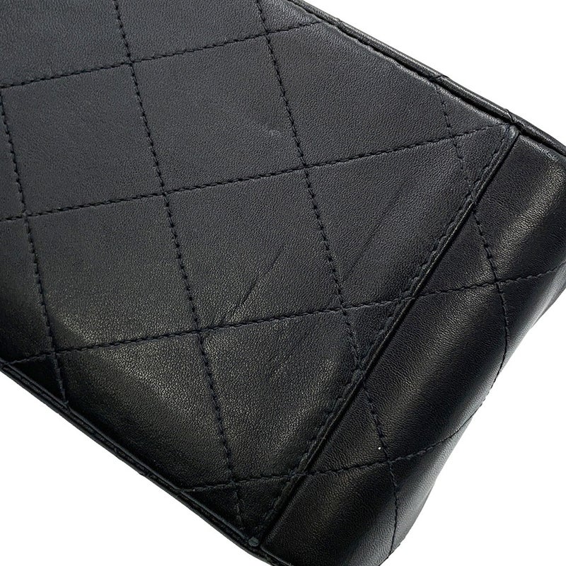 シャネル チェーンショルダーバッグ デカマトラッセ34 ココマーク ラムスキン A01094 CHANEL デカマト 黒