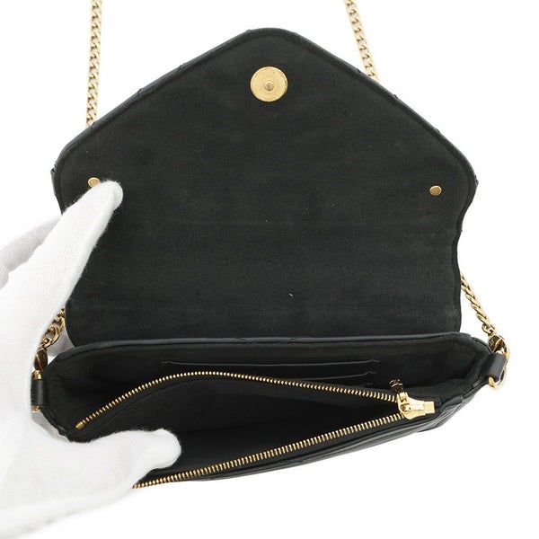 ルイヴィトン チェーンウォレット ニューウェーブ ポシェット・チェーン M63929 LOUIS VUITTON 長財布 ブラック 黒