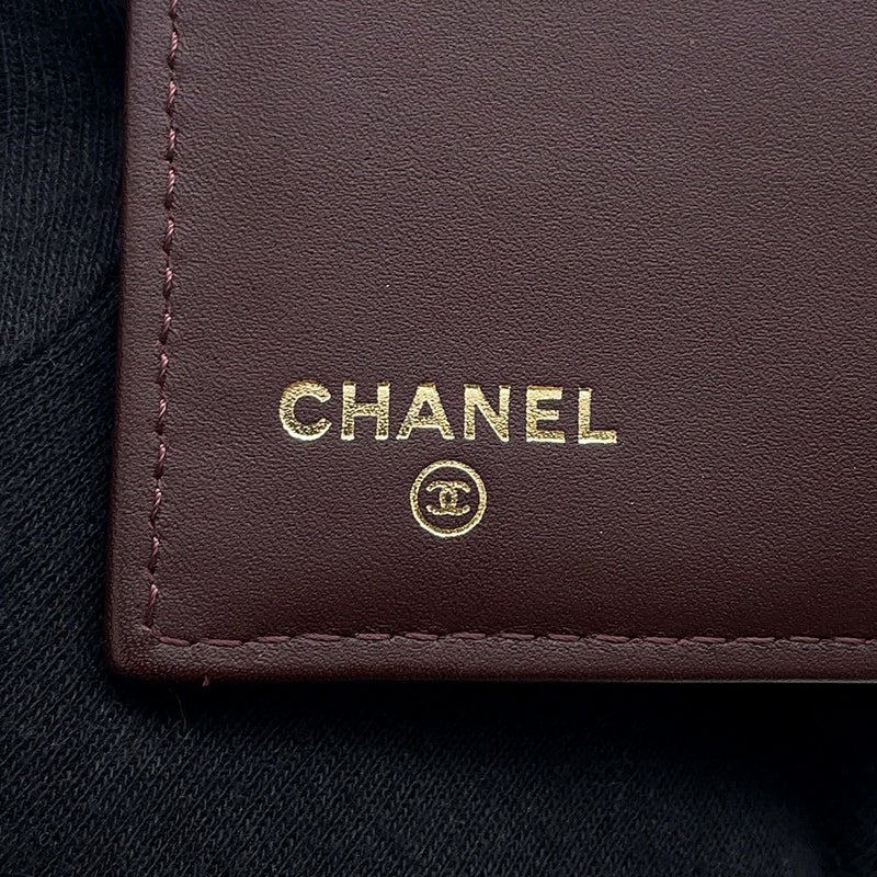 シャネル 長財布 クラシック ロング フラップ ウォレット マトラッセ ココマーク キャビアスキン CHANEL 三つ折り財布 黒