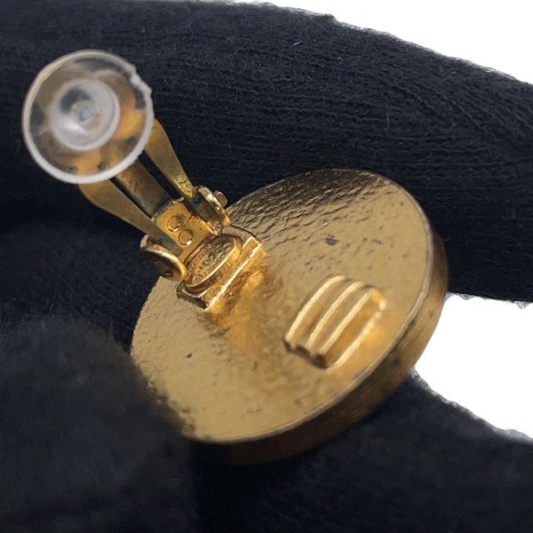 シャネル イヤリング ココマーク ラウンド メタル 01P CHANEL アクセサリー 黒