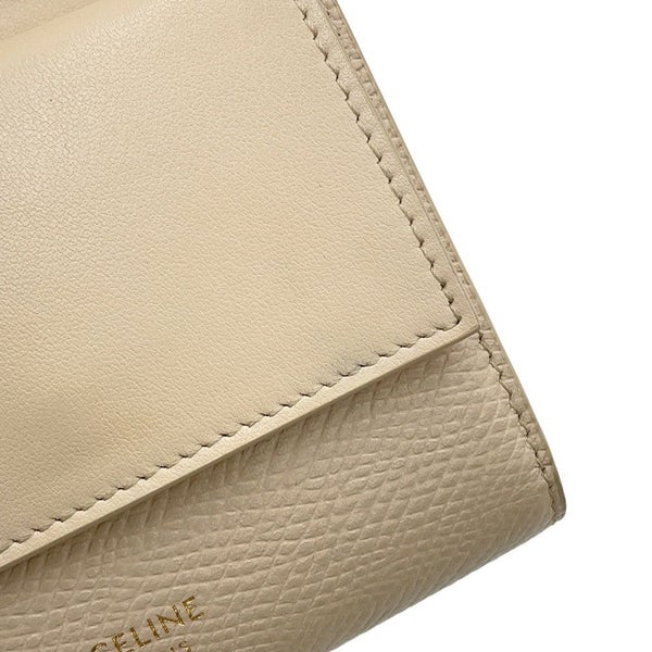 セリーヌ 三つ折り財布 スモール トリフォールドウォレット レザー 10B573 CELINE