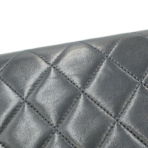 シャネル チェーンショルダーバッグ マトラッセ ココマーク プッシュロック ラムスキン A03570 CHANEL 黒