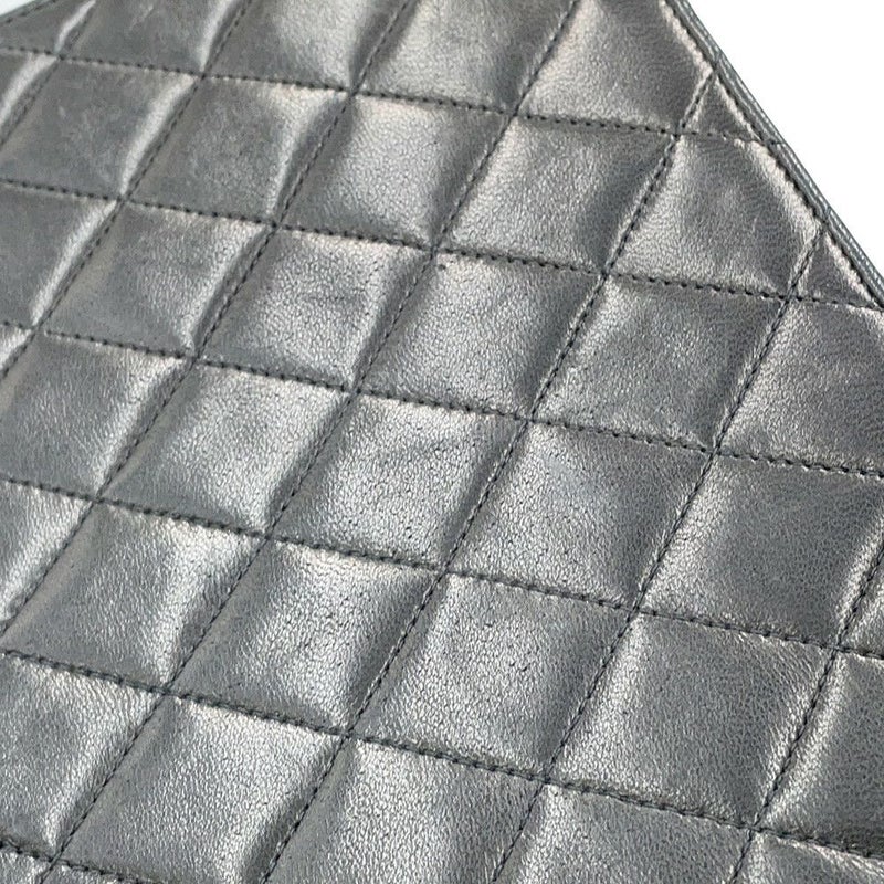 シャネル チェーンショルダーバッグ マトラッセ ココマーク プッシュロック ラムスキン A03570 CHANEL 黒