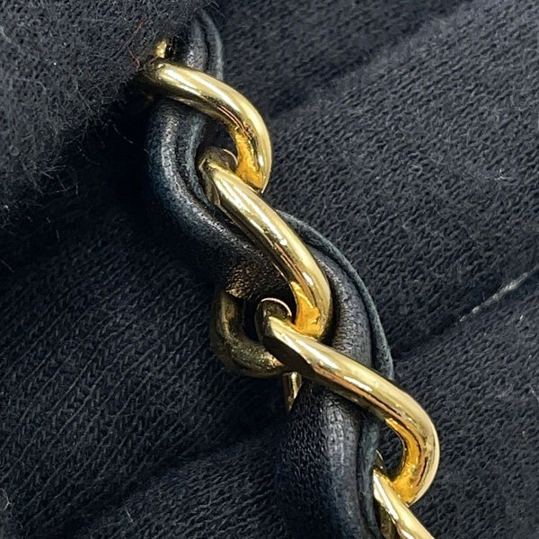 シャネル チェーンショルダーバッグ マトラッセ ココマーク プッシュロック ラムスキン A03570 CHANEL 黒