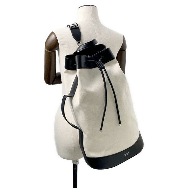 ジミーチュウ リュック EVAN バックパック キャンバス レザー 222EVAN JIMMY CHOO