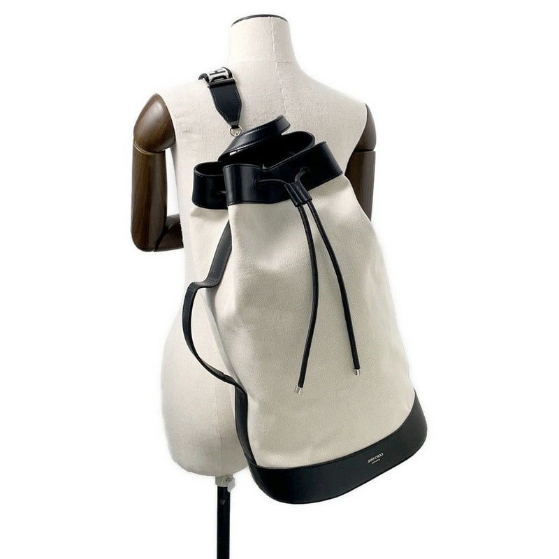 ジミーチュウ リュック EVAN バックパック キャンバス レザー 222EVAN JIMMY CHOO