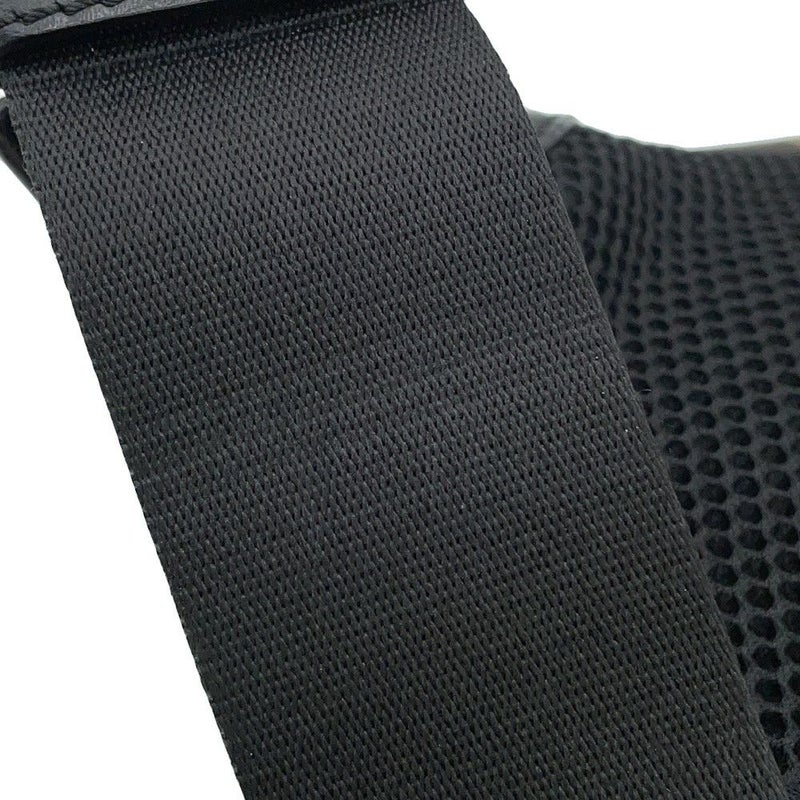 フェンディ ボディバッグ ズッカ柄 PVC レザー 7VA434 FENDI ウエストバッグ ウエストポーチ 黒