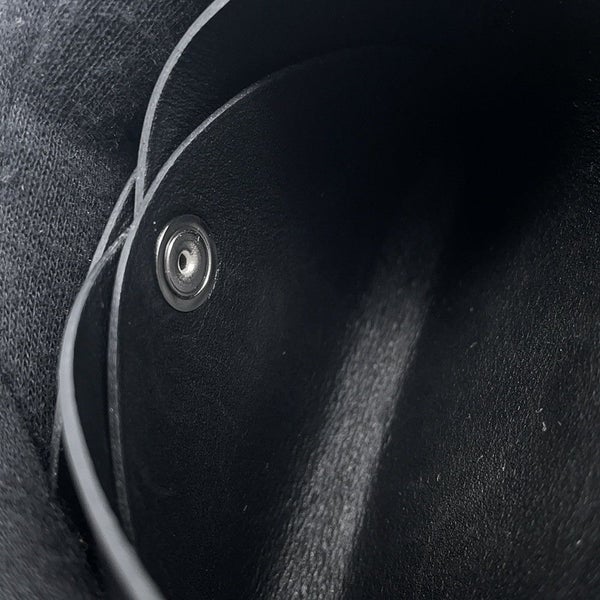 エルメス コインケース カルヴィ デュオ ブラック/シルバー金具 ボックスカーフ W刻印 財布 黒