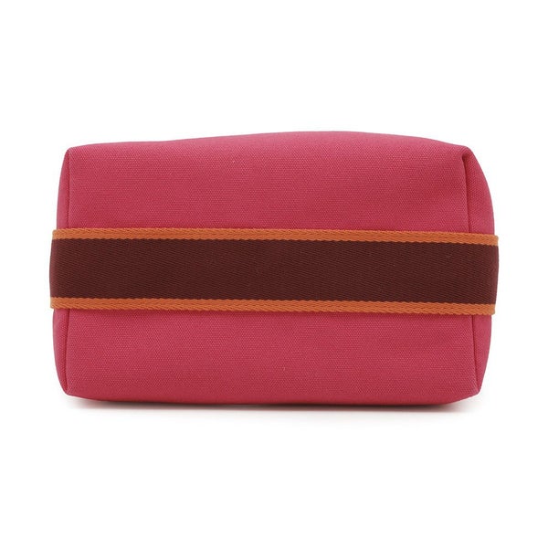 エルメス ポーチ ブリッド・ア・ブラックPM ハイビスカス/シルバー金具 キャンバス HERMES バッグ 小物入れ