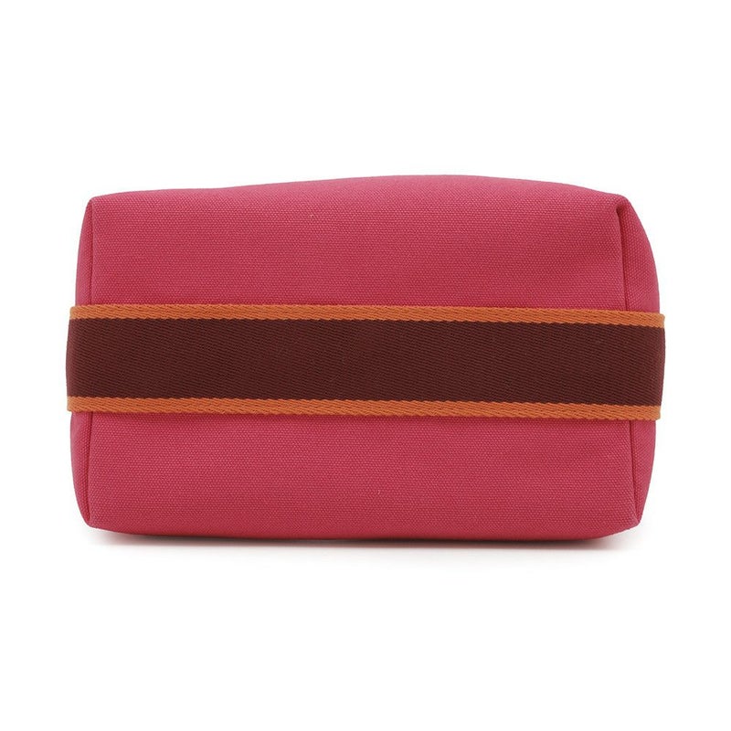 エルメス ポーチ ブリッド・ア・ブラックPM ハイビスカス/シルバー金具 キャンバス HERMES バッグ 小物入れ