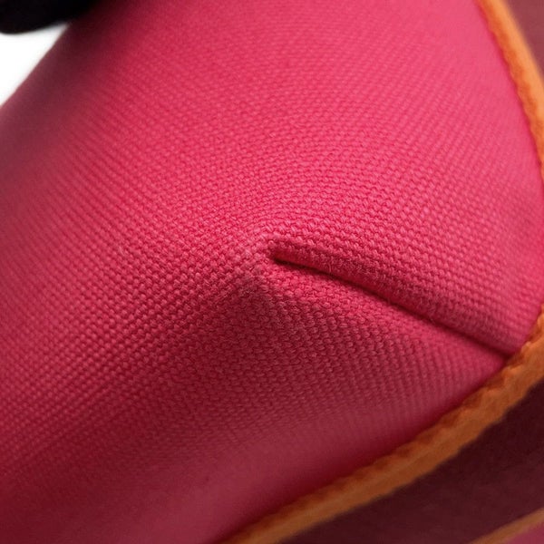 エルメス ポーチ ブリッド・ア・ブラックPM ハイビスカス/シルバー金具 キャンバス HERMES バッグ 小物入れ