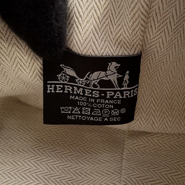 エルメス ポーチ ブリッド・ア・ブラックPM ハイビスカス/シルバー金具 キャンバス HERMES バッグ 小物入れ