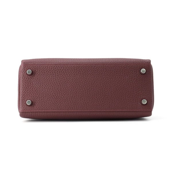 エルメス ハンドバッグ ケリー25 内縫い ルージュアッシュ/シルバー金具 トゴ W刻印 2wayショルダー