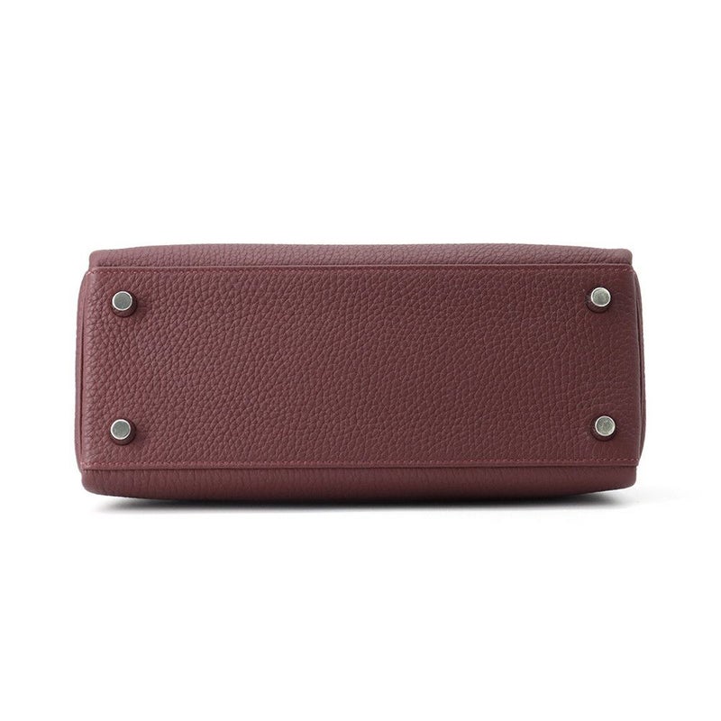 エルメス ハンドバッグ ケリー25 内縫い ルージュアッシュ/シルバー金具 トゴ W刻印 2wayショルダー