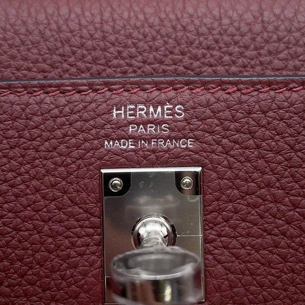 エルメス ハンドバッグ ケリー25 内縫い ルージュアッシュ/シルバー金具 トゴ W刻印 2wayショルダー